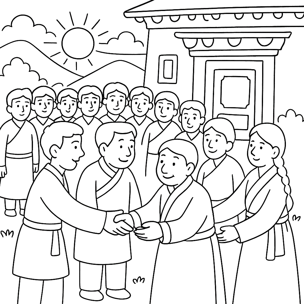 Раскраска по сказке "Чудесные зерна"