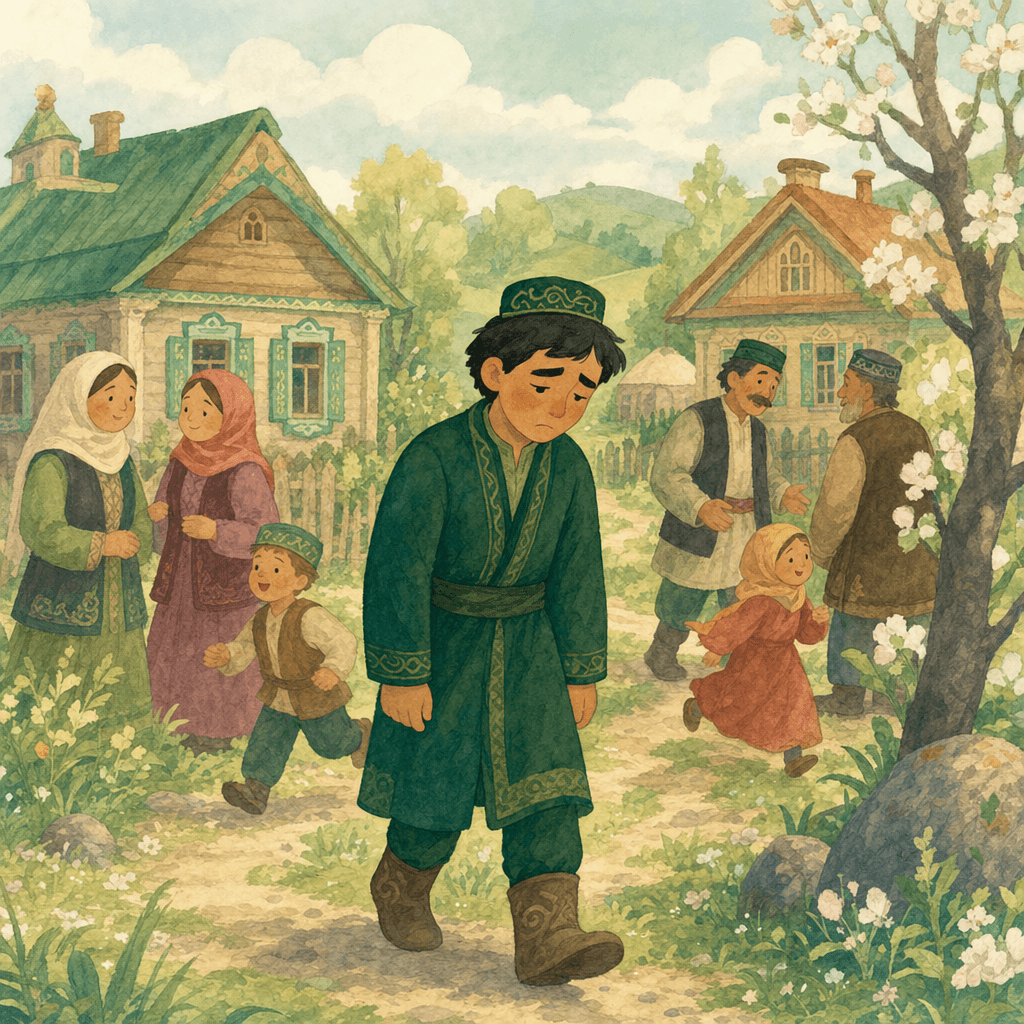 Айлып грустит в родном ауле среди людей