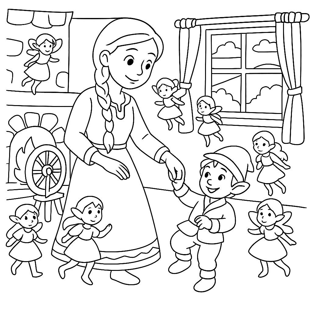 Раскраски: Ночные помощницы доброй хозяюшки