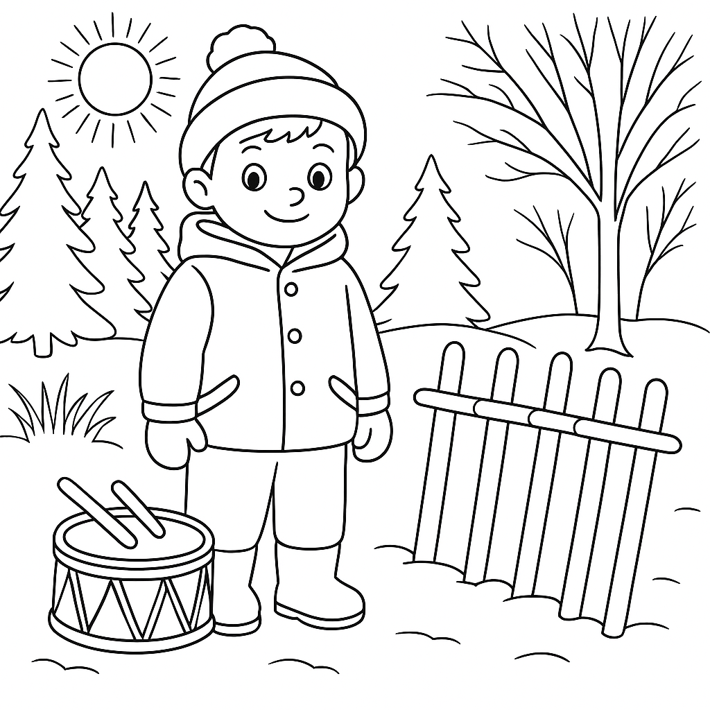 Раскраска по сказке "Поход"