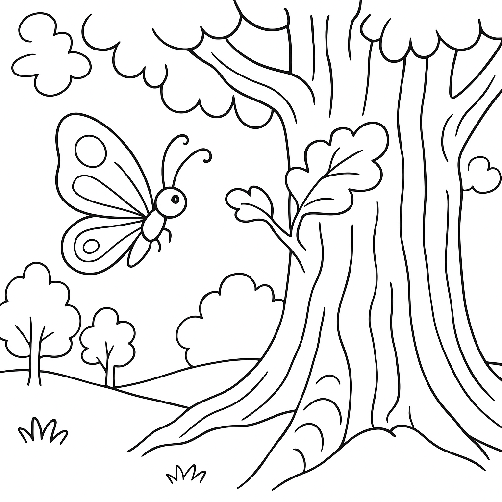 Раскраска по сказке "Сказка о звёздном листочке"