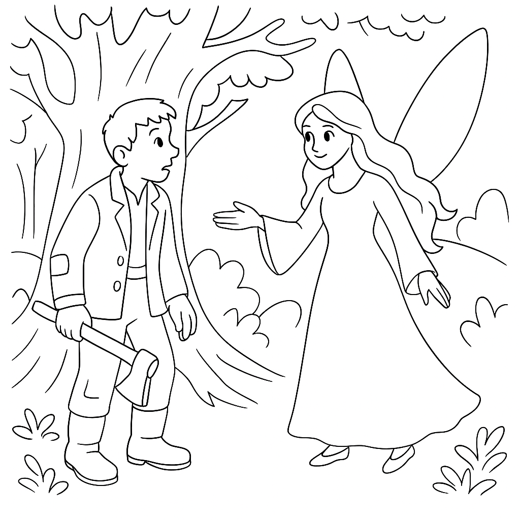 Раскраски: Три желания