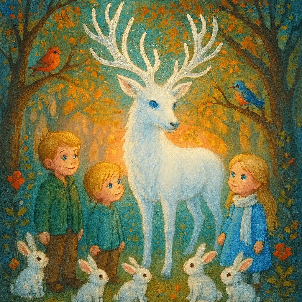 Белый олень