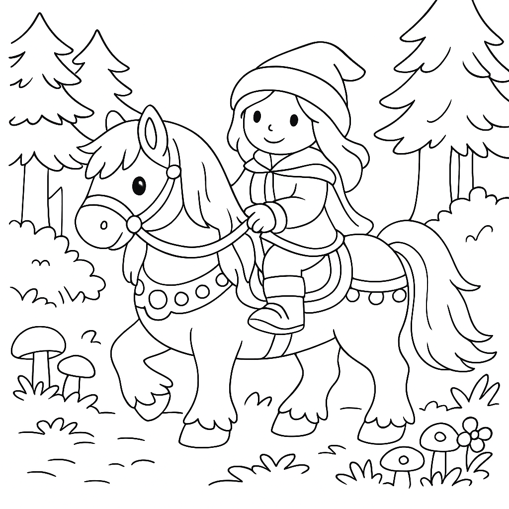 Раскраска по сказке "Василиса прекрасная"