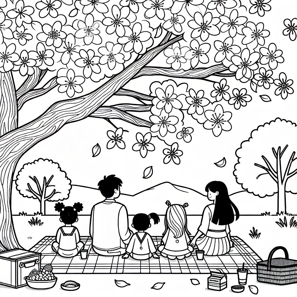 Ханами-пикник под сакурой