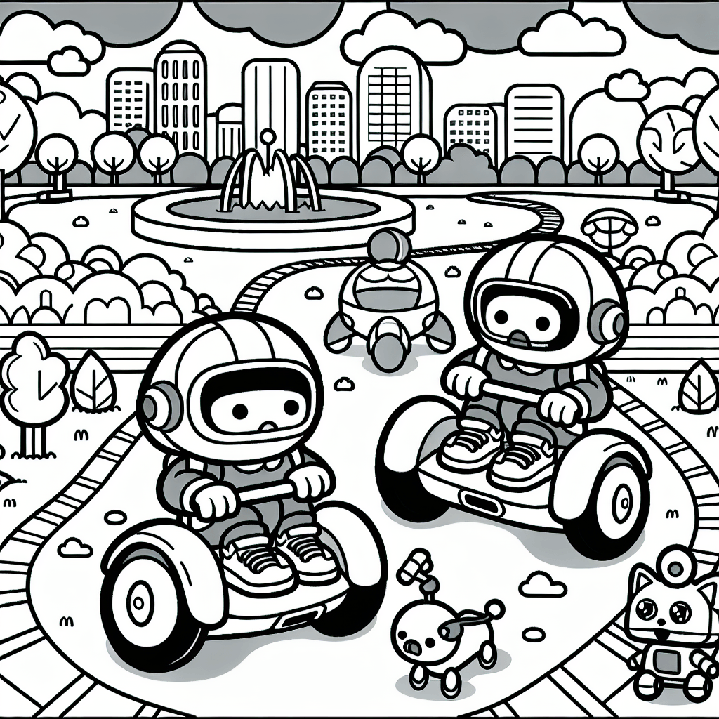 Ховерборды в парке