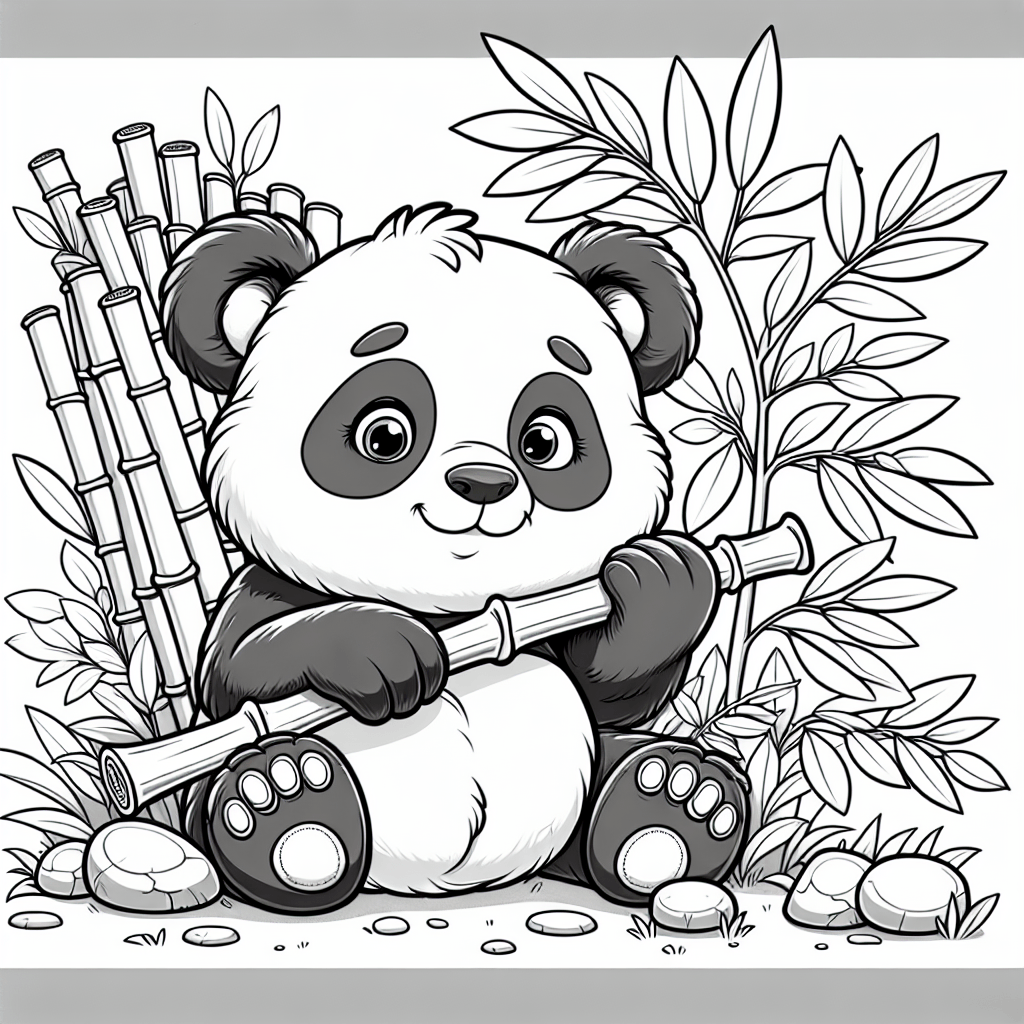Панда и бамбук
