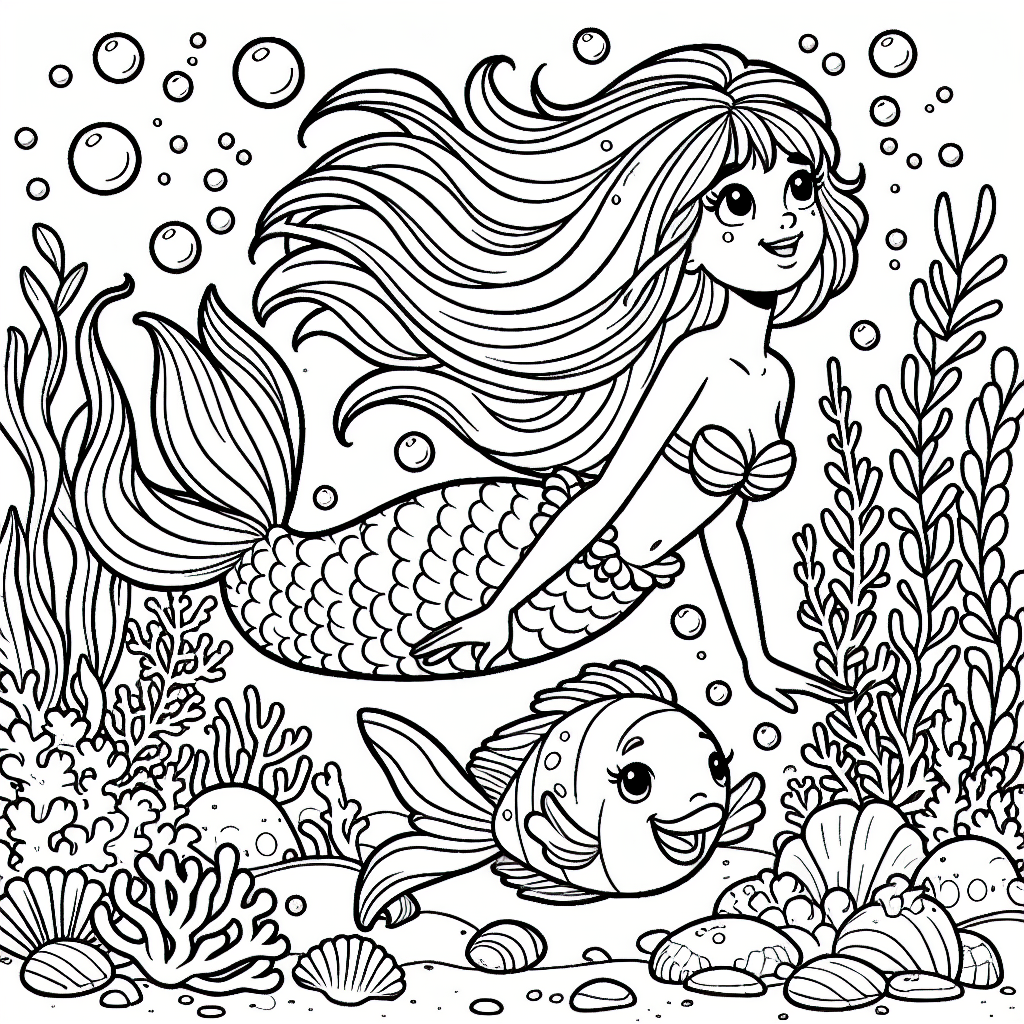 Ариэль под водой