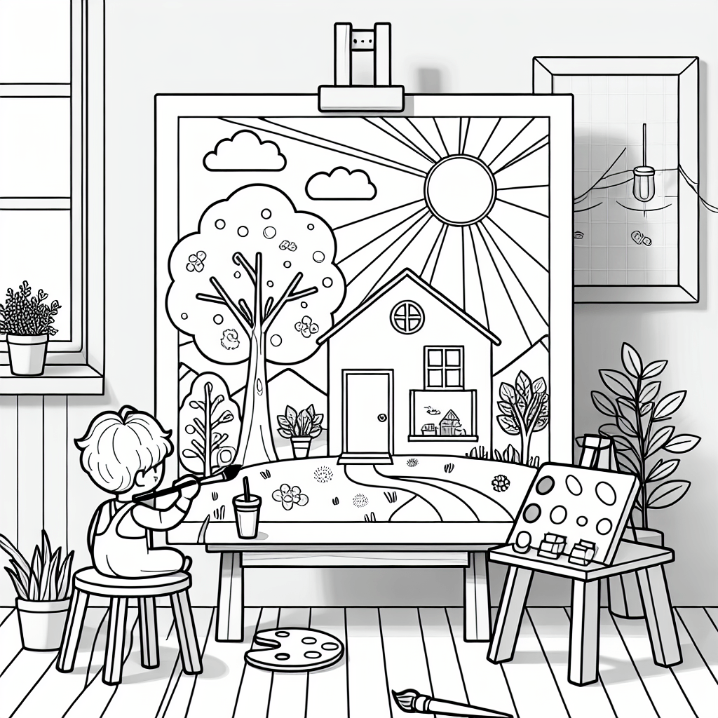 Рисуем на мольберте