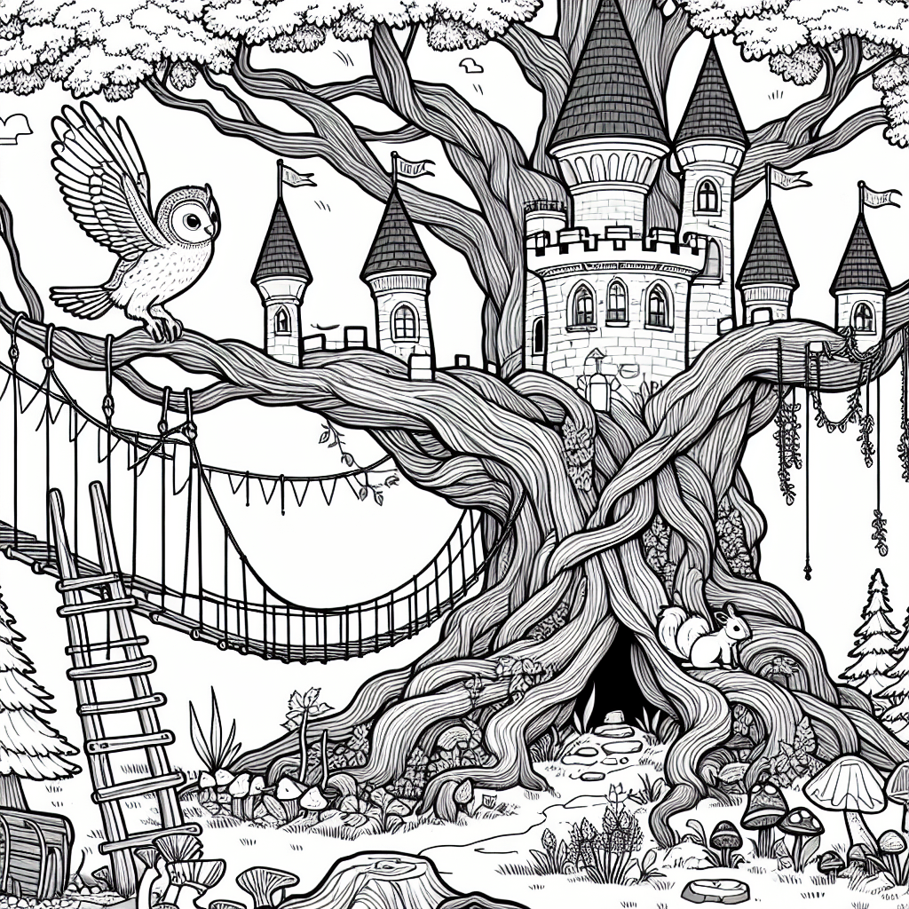 Лесной замок на дереве