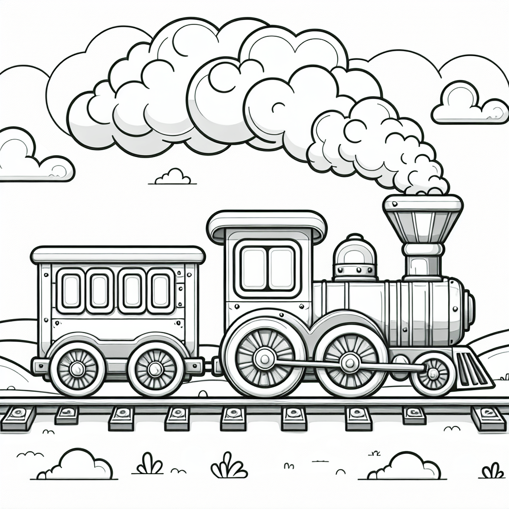 Паровозик и вагончики