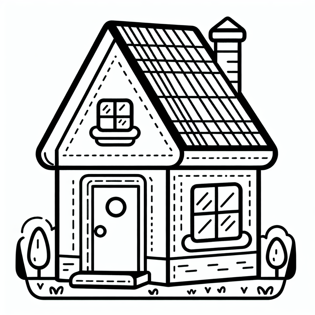 Дом с треугольной крышей