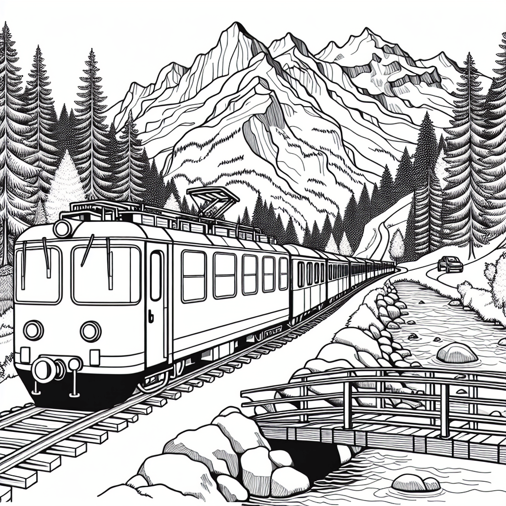 Швейцарский горный поезд