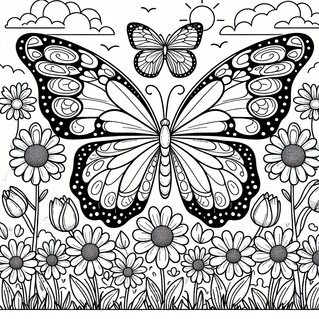 Бабочки в саду