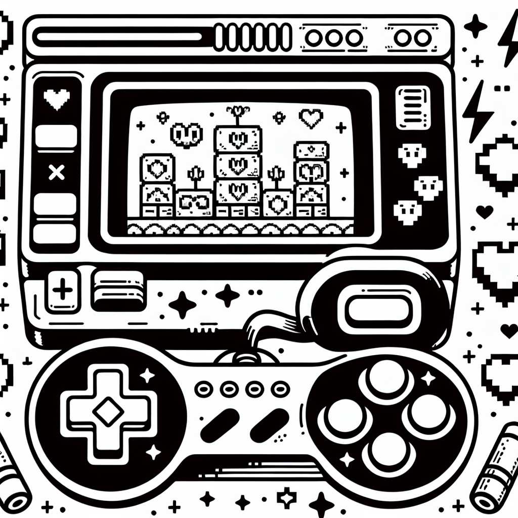 Игровая приставка и джойстик