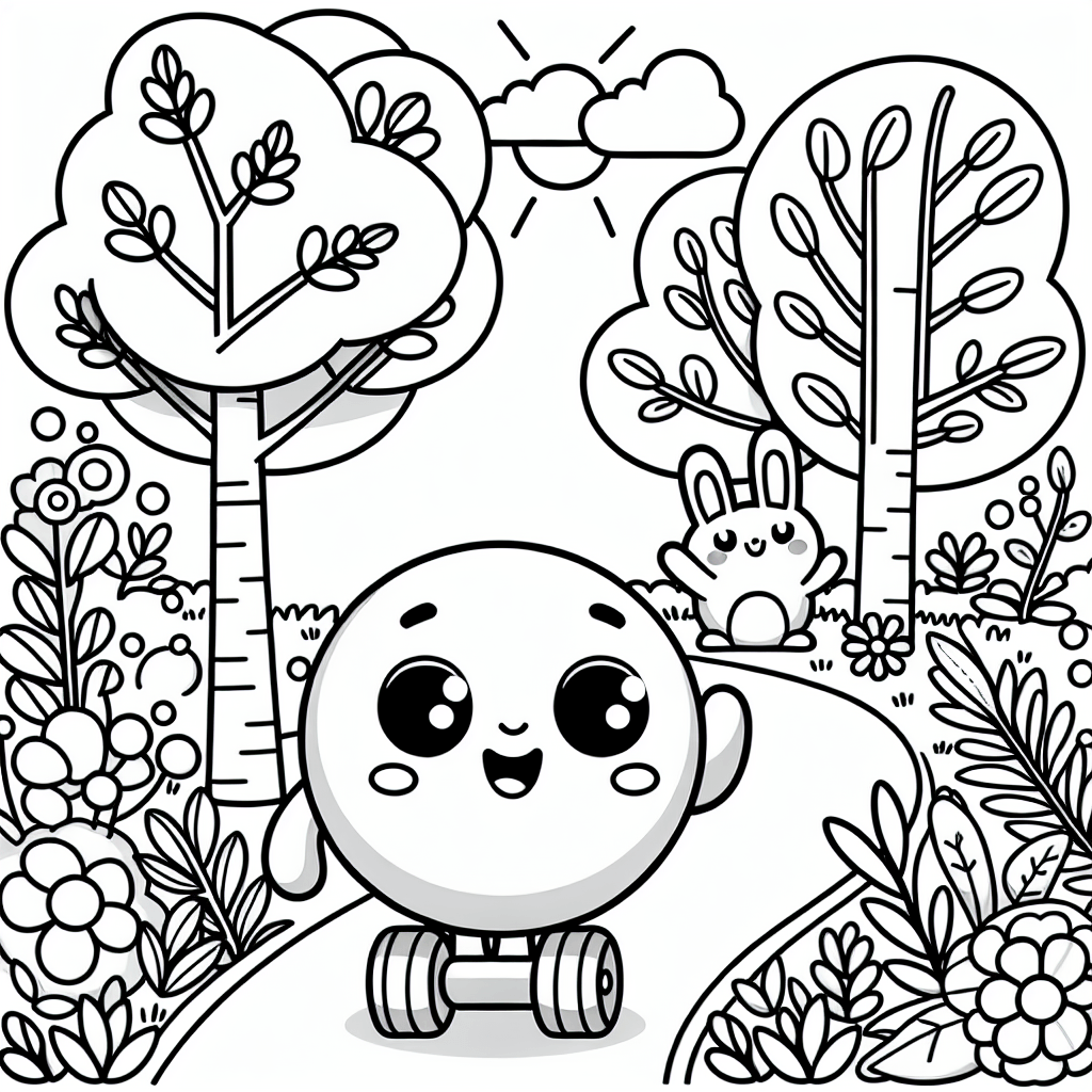 Колобок на тропинке