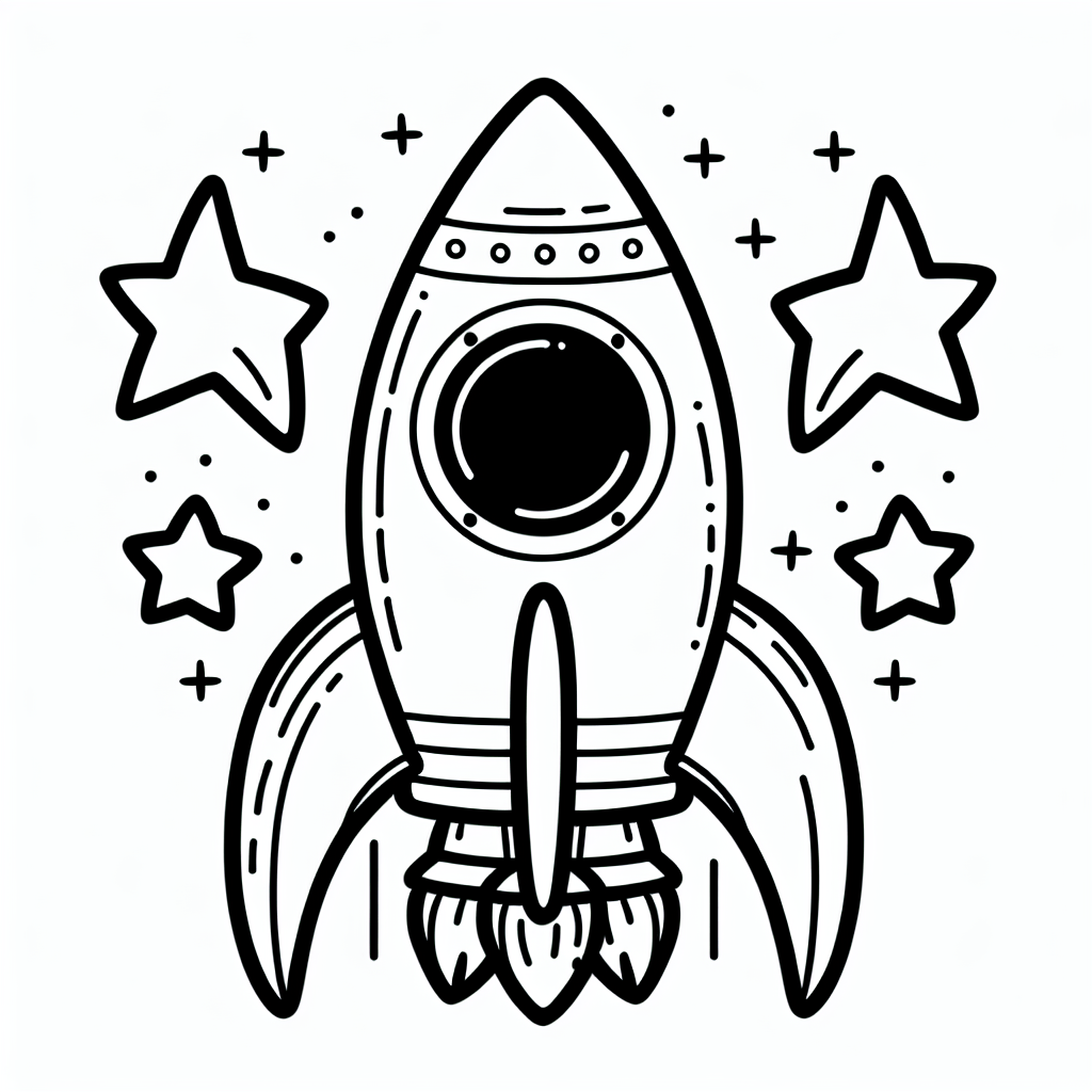 Ракета и звёзды