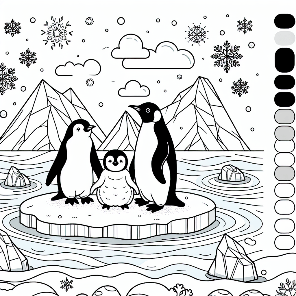 Пингвины на льдине