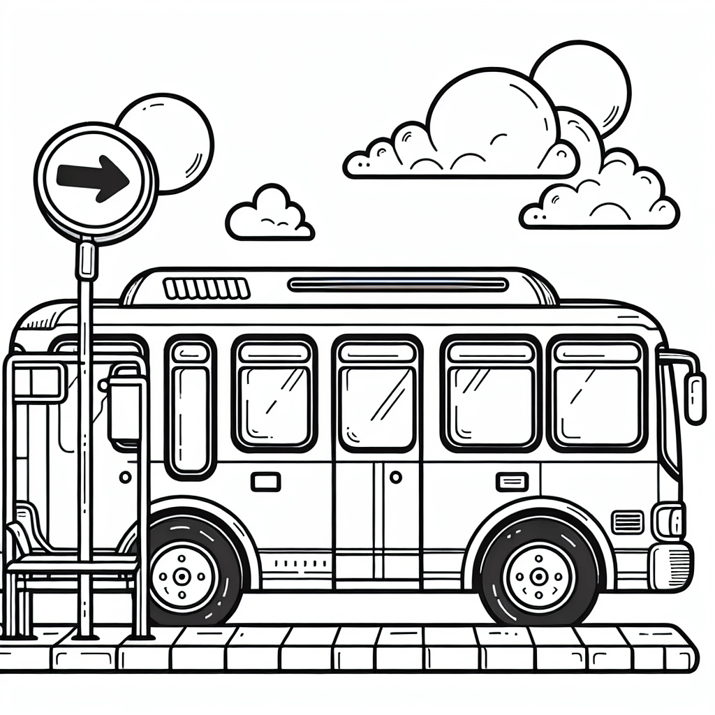 Автобус на остановке