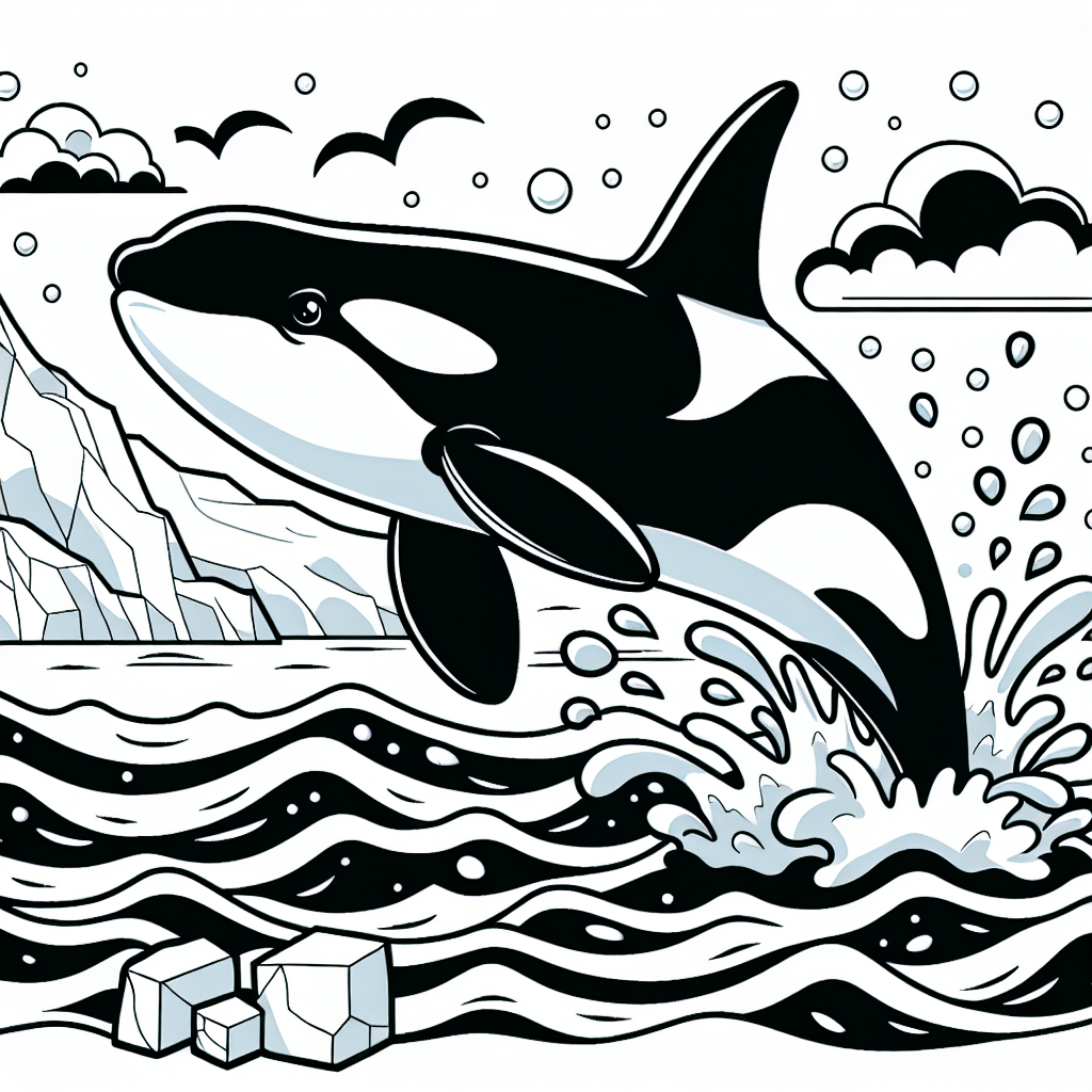 Косатка в ледяном море