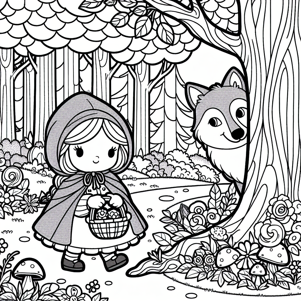 Красная Шапочка в лесу