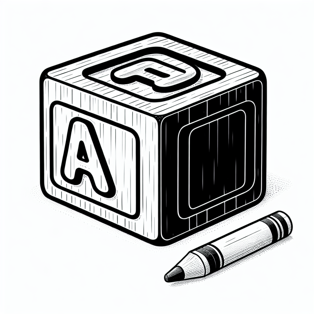 Кубик с буквой