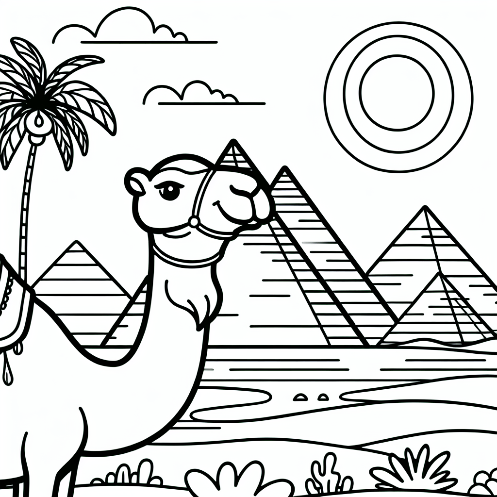 Египет: пирамиды и верблюд