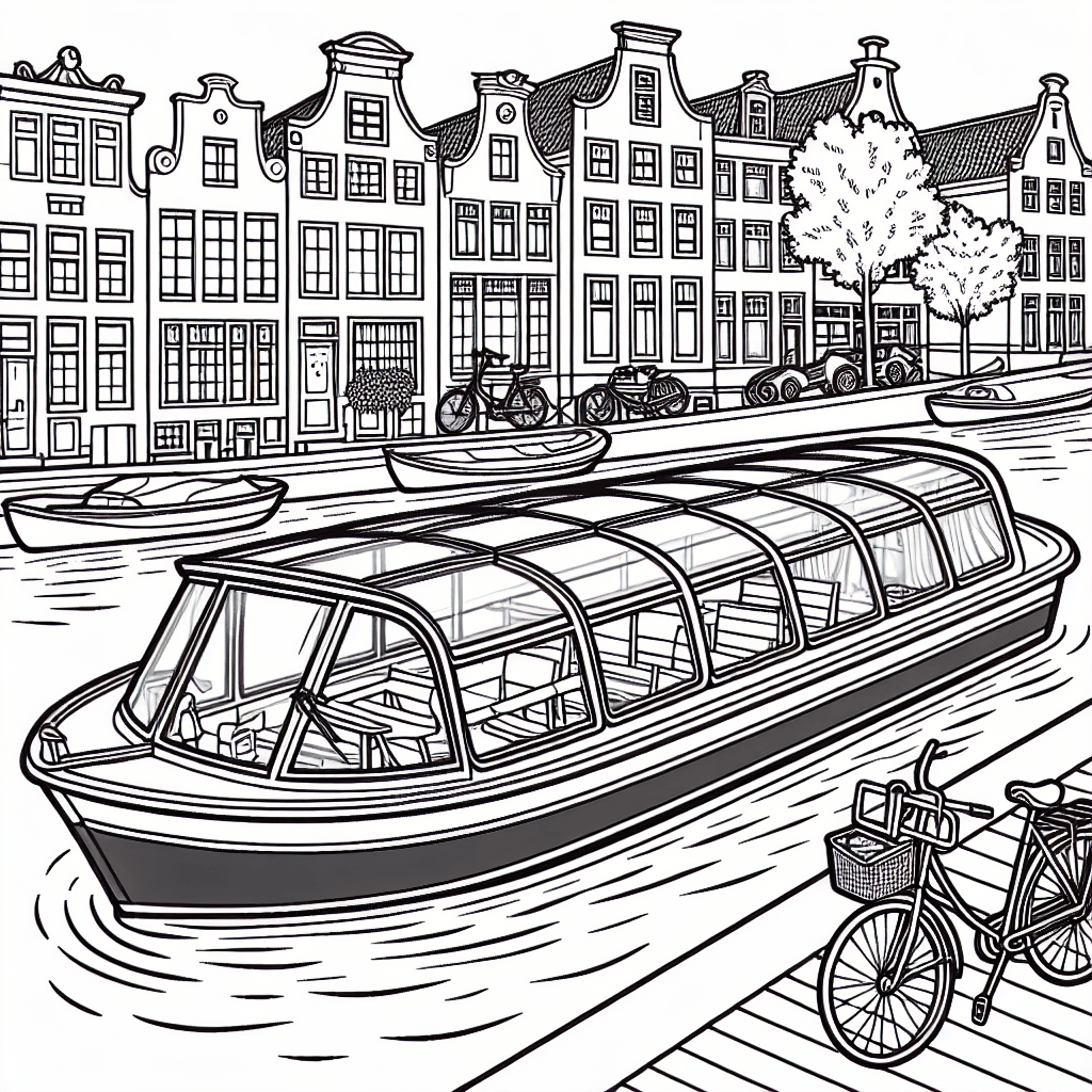 Канальный кораблик Амстердама