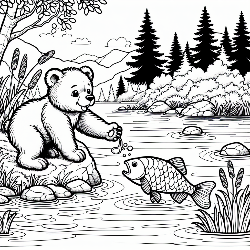 Медвежонок у реки