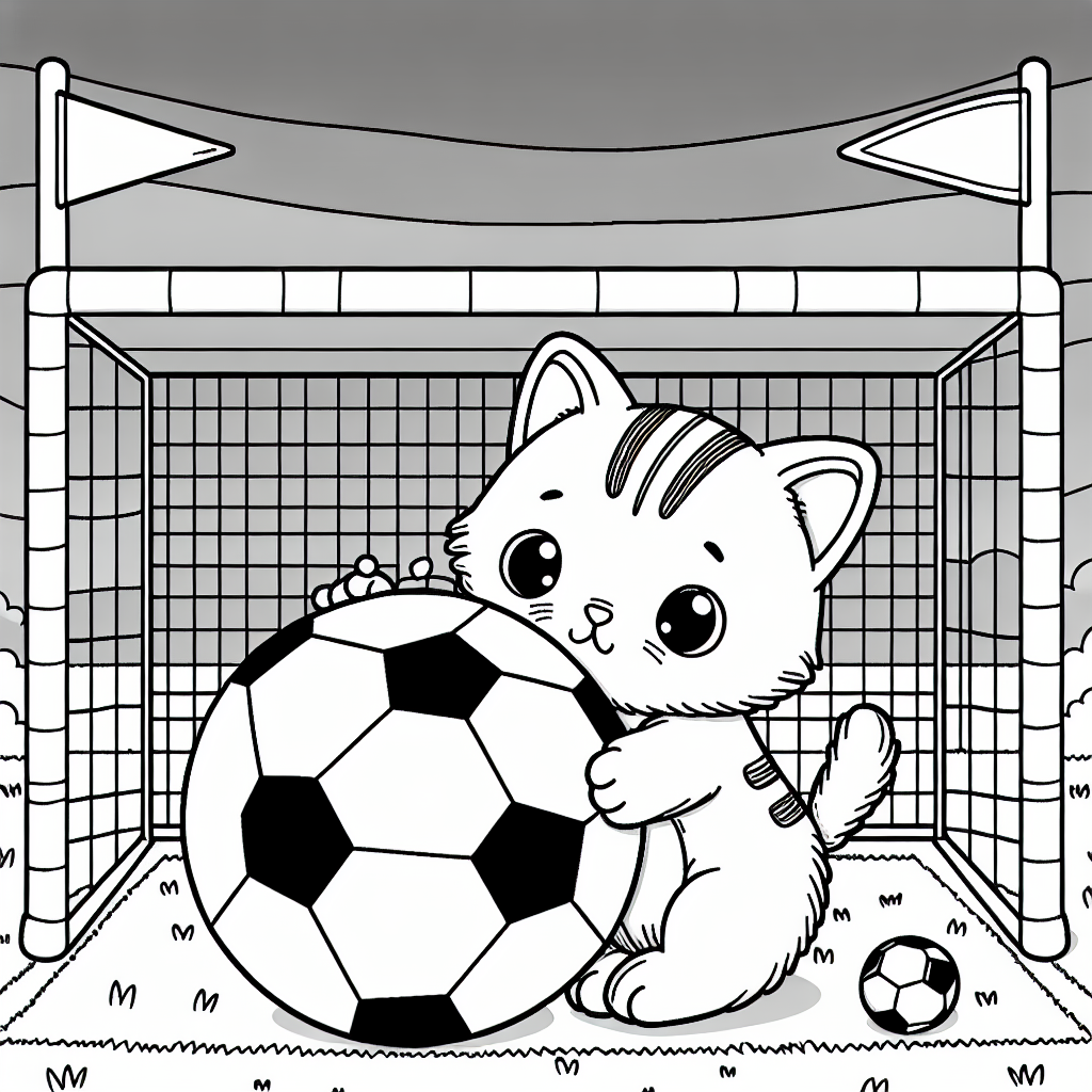 Футбол с котёнком