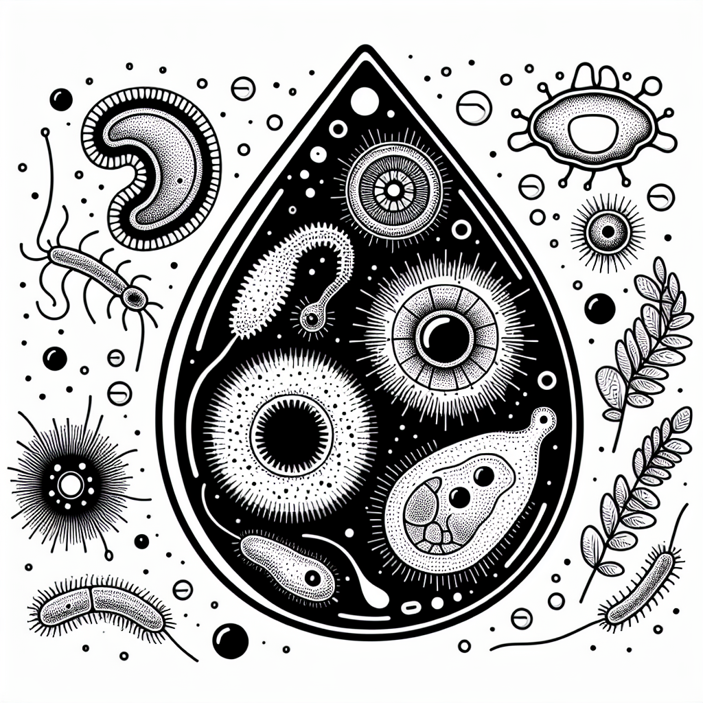 Капля пруда живая