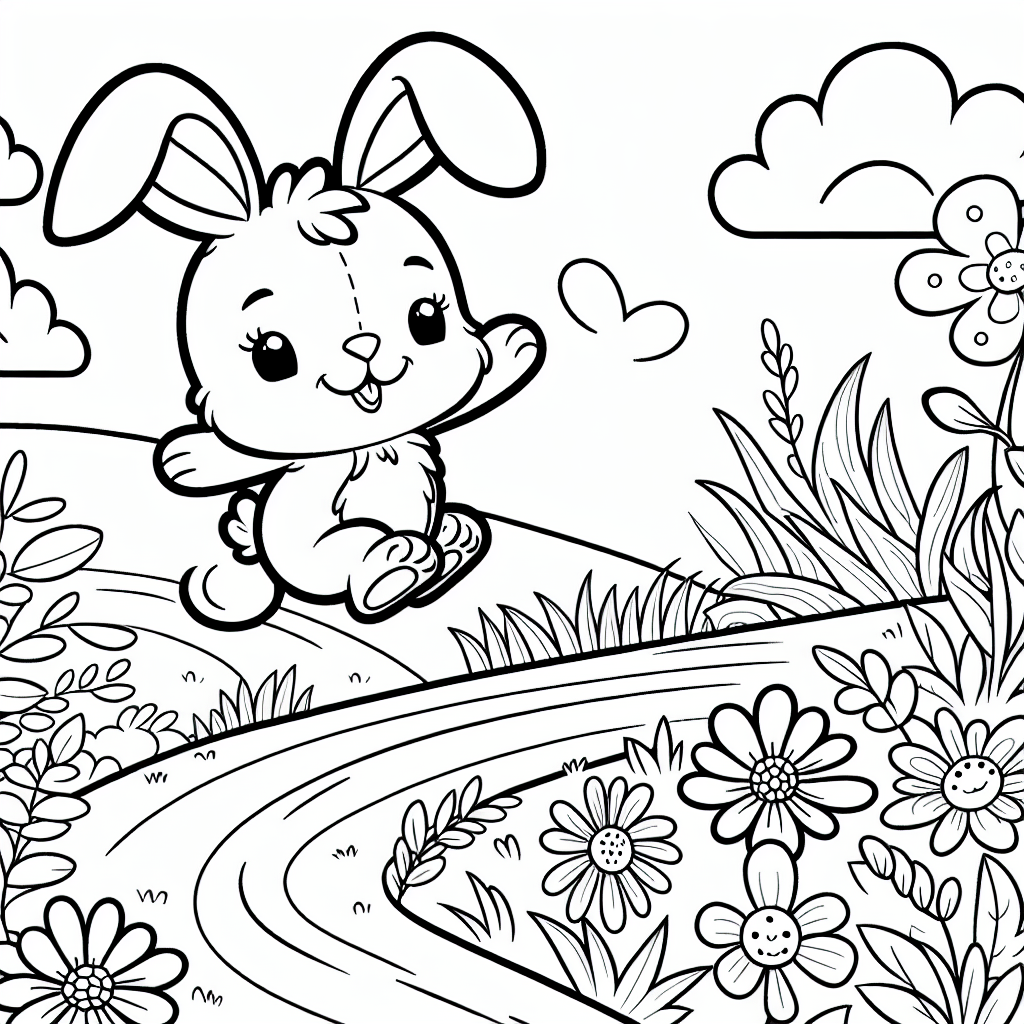 Заяц-скакун на тропинке