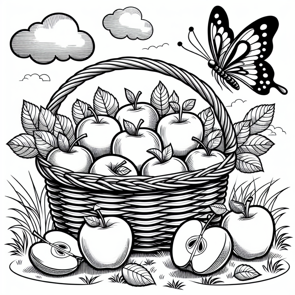 Корзина яблок