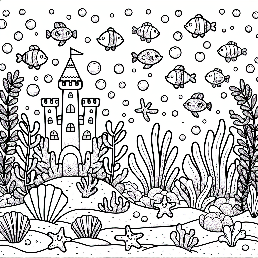 Подводный замок русалочек