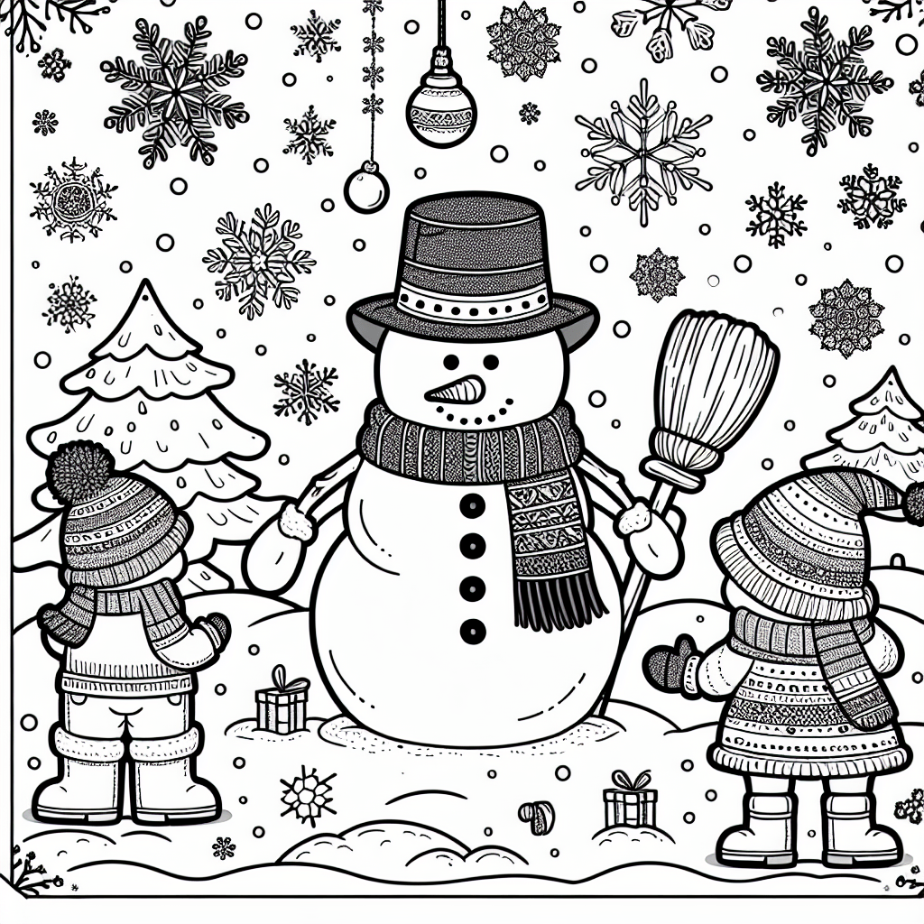 Весёлый снеговик