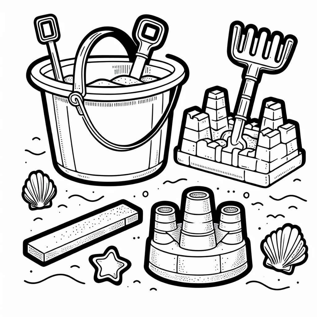 Песочница: ведёрко и лопатка