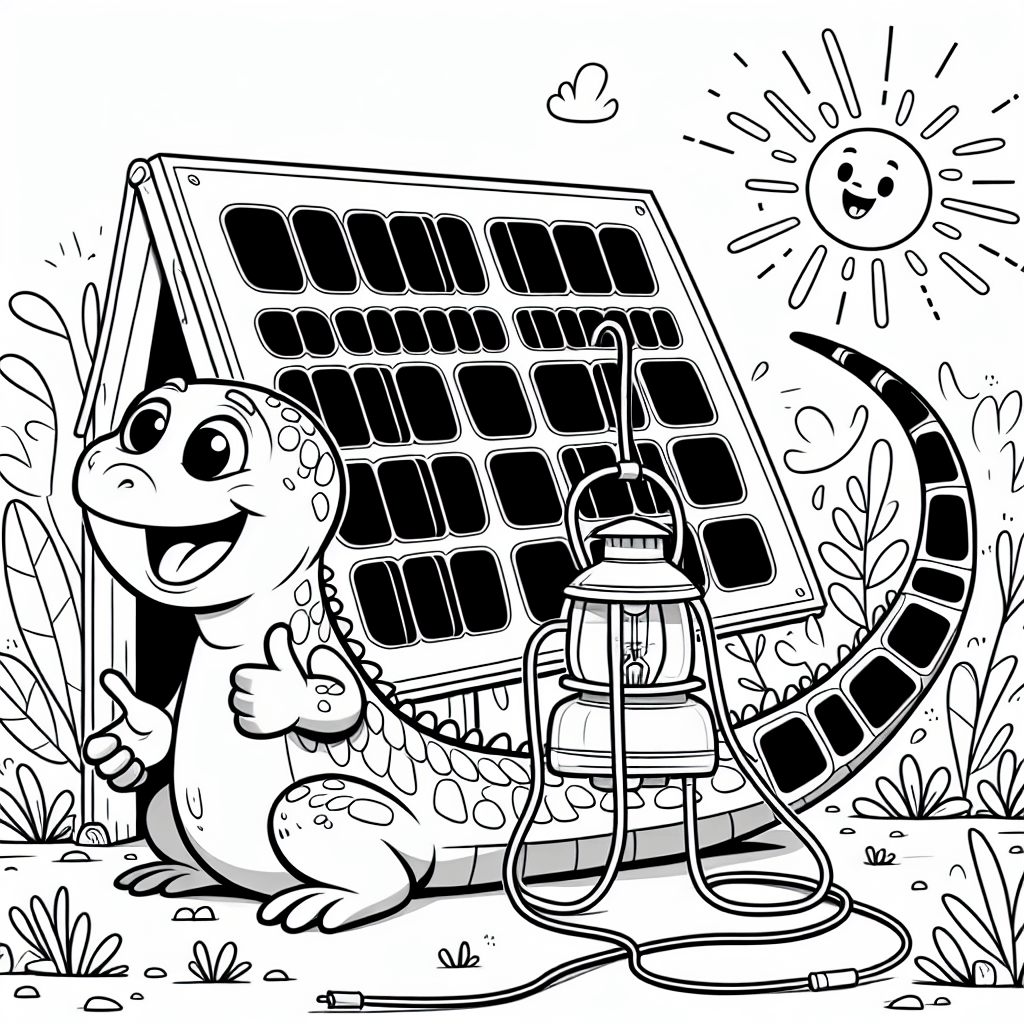 Солнечный ящер-зарядник