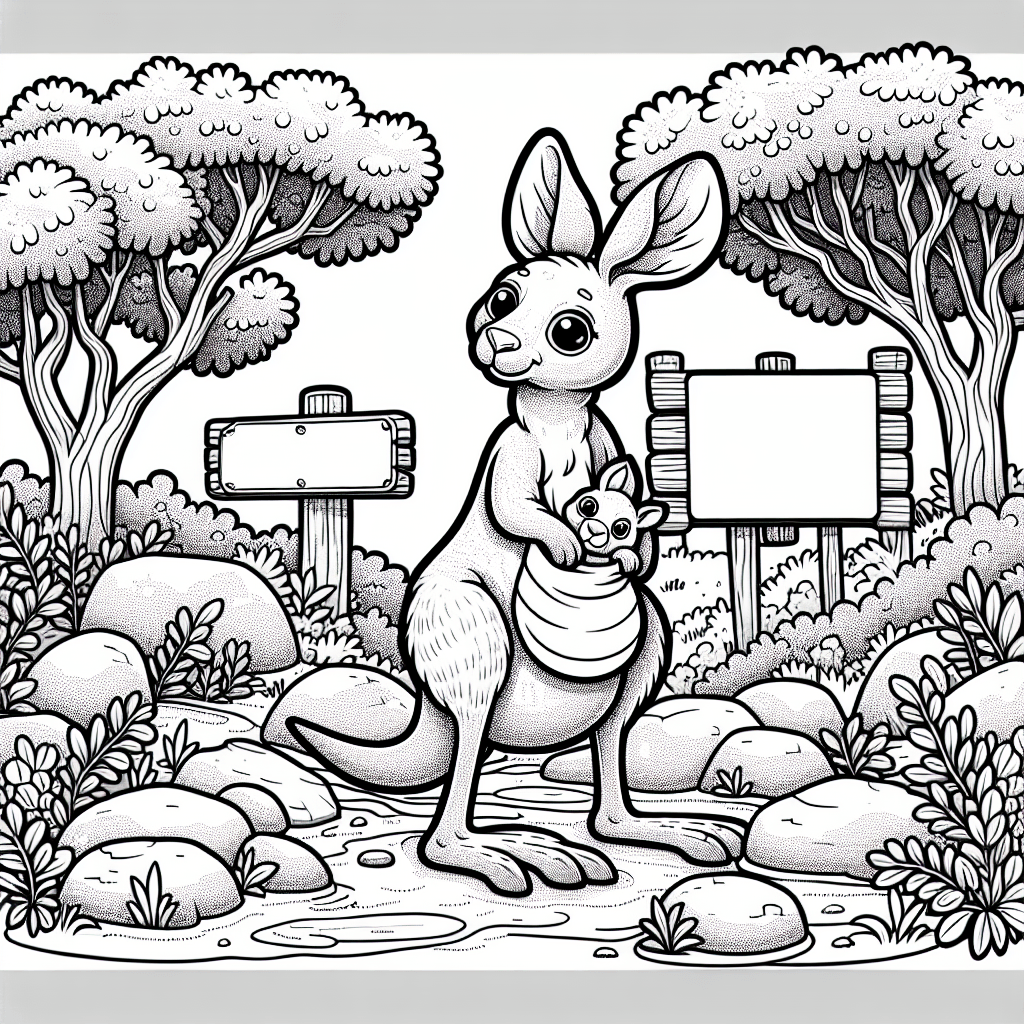 Кенгуру с малышом