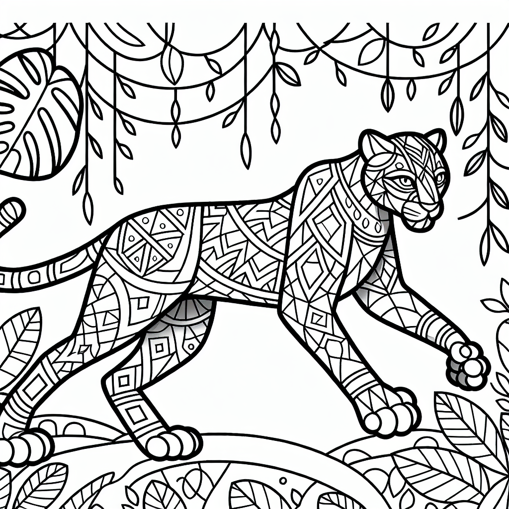 Пантера в джунглях