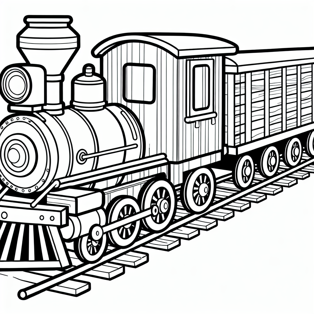 Поезд из фигур