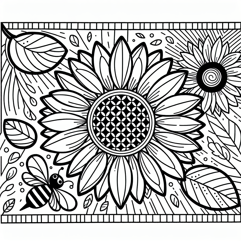 Подсолнух и пчёлка