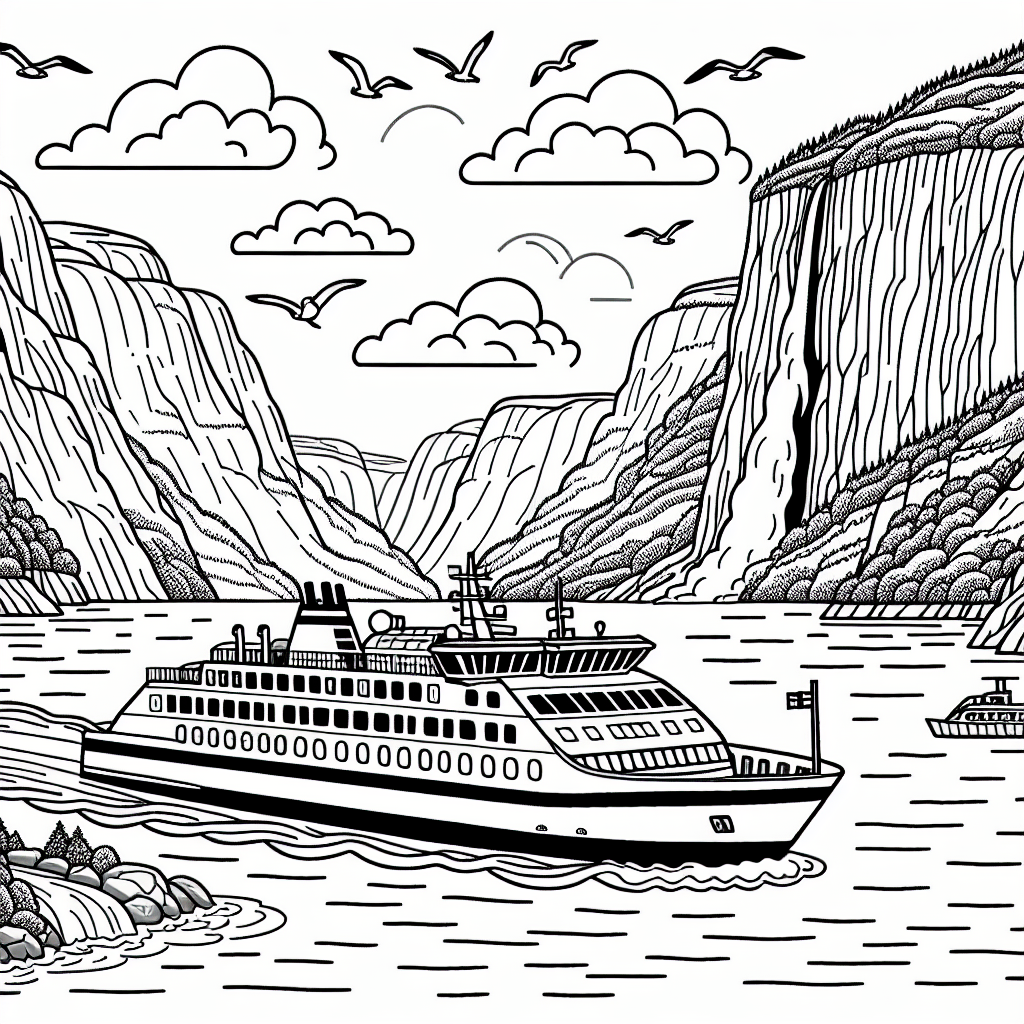 Норвежский фьордовый паром