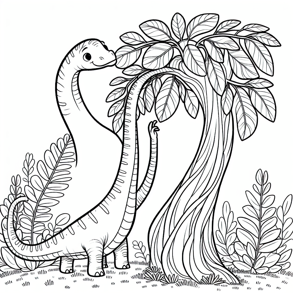 Длинношеий брахиозавр