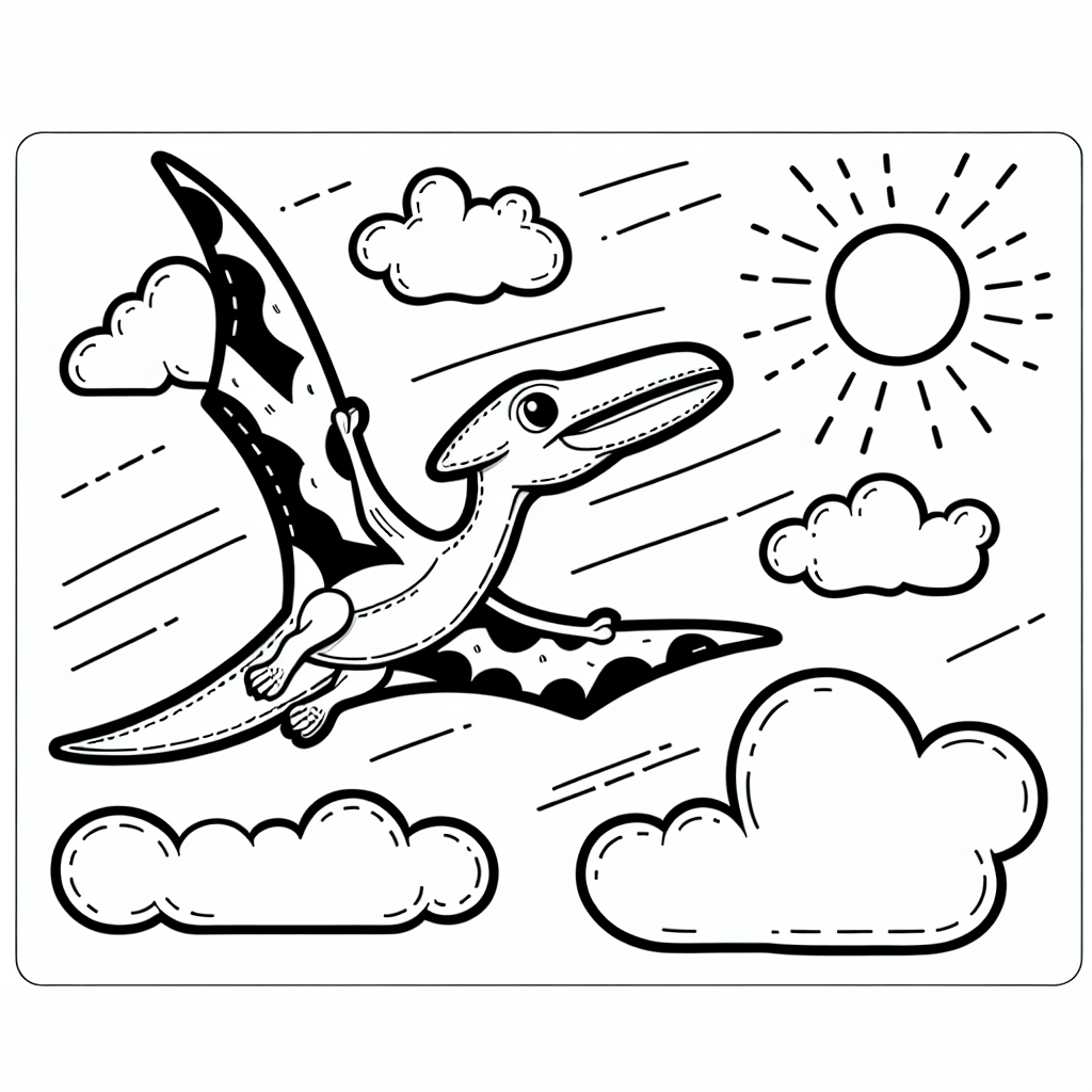 Птеранодон в небе