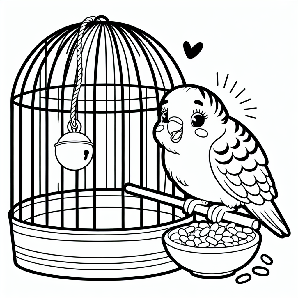 Попугай на жердочке