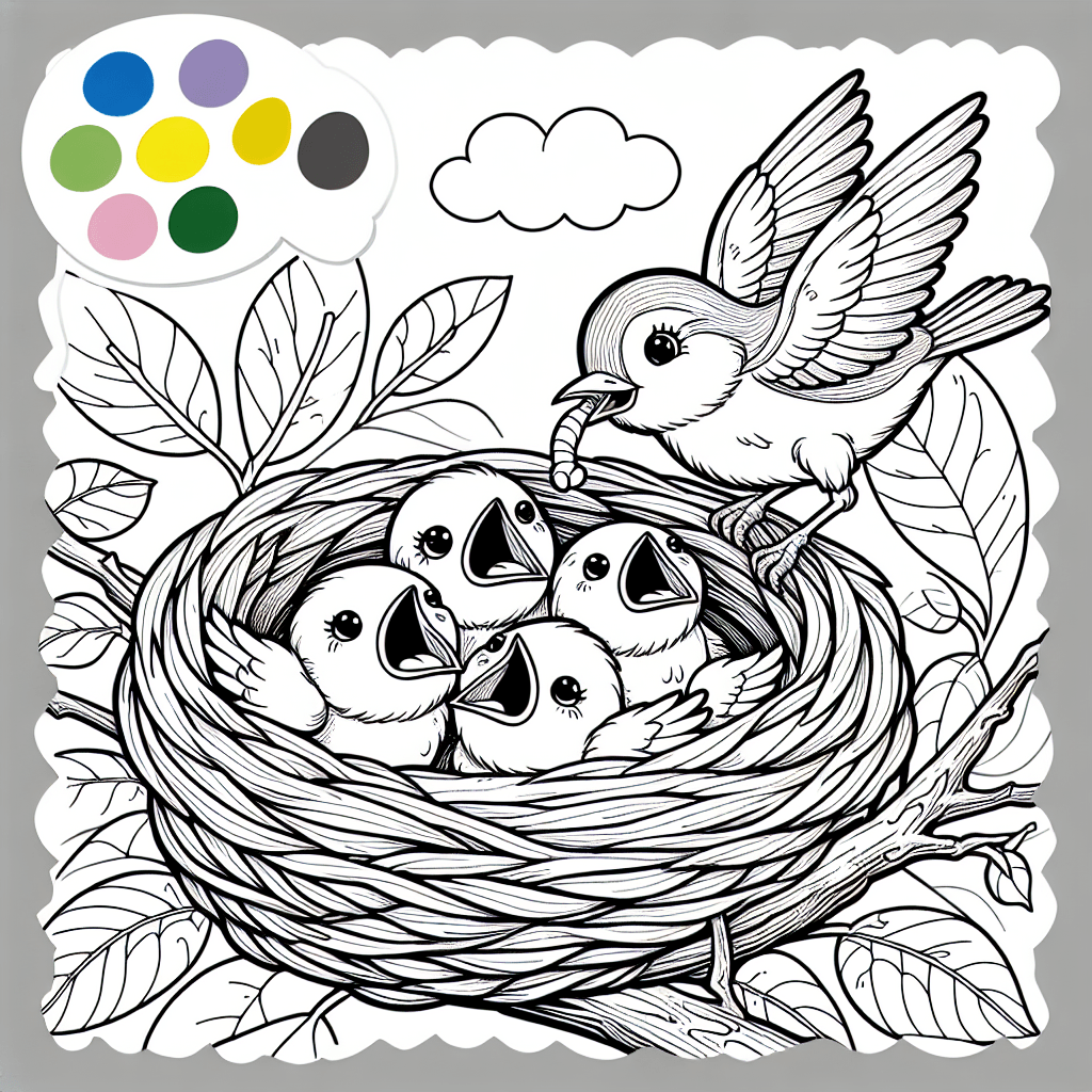 Птенцы в гнездышке