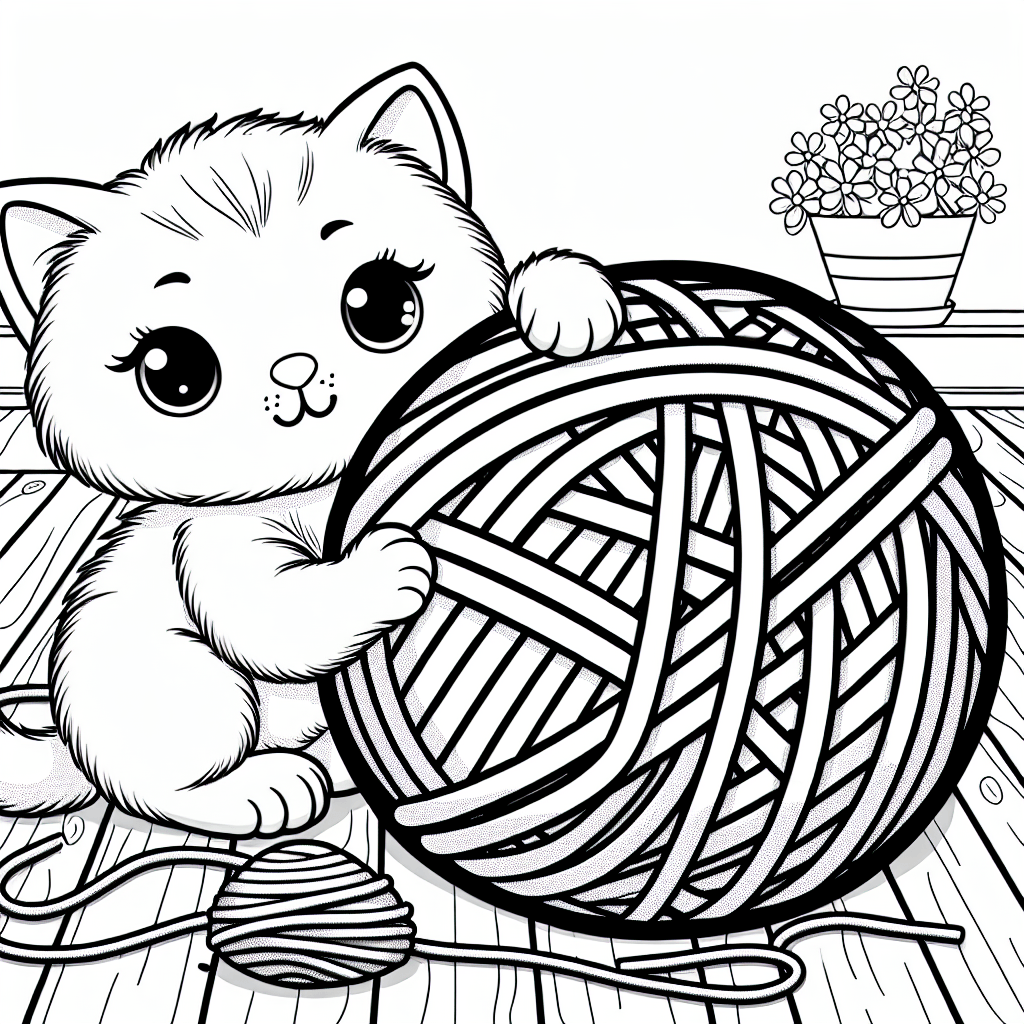 Котёнок и клубок