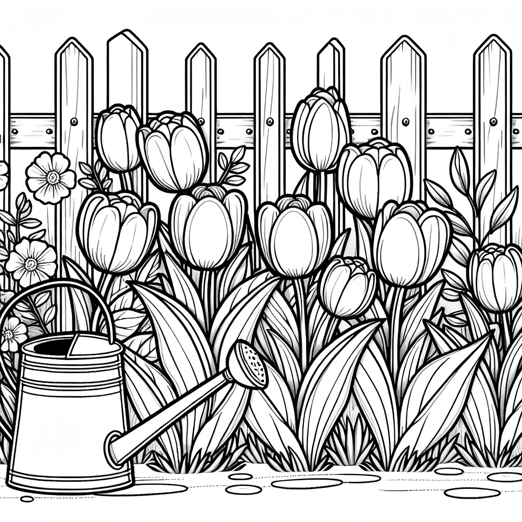 Тюльпановая грядка