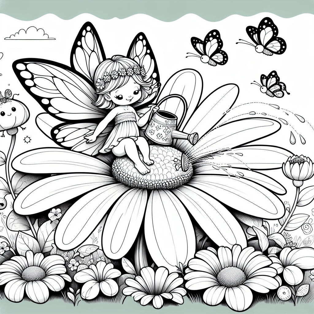 Цветочная фея в саду