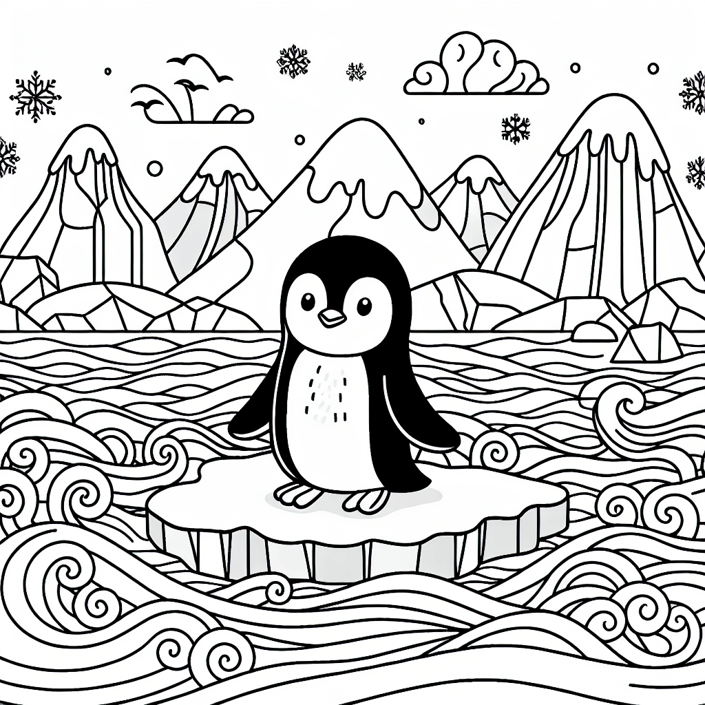 Пингвин на льдине